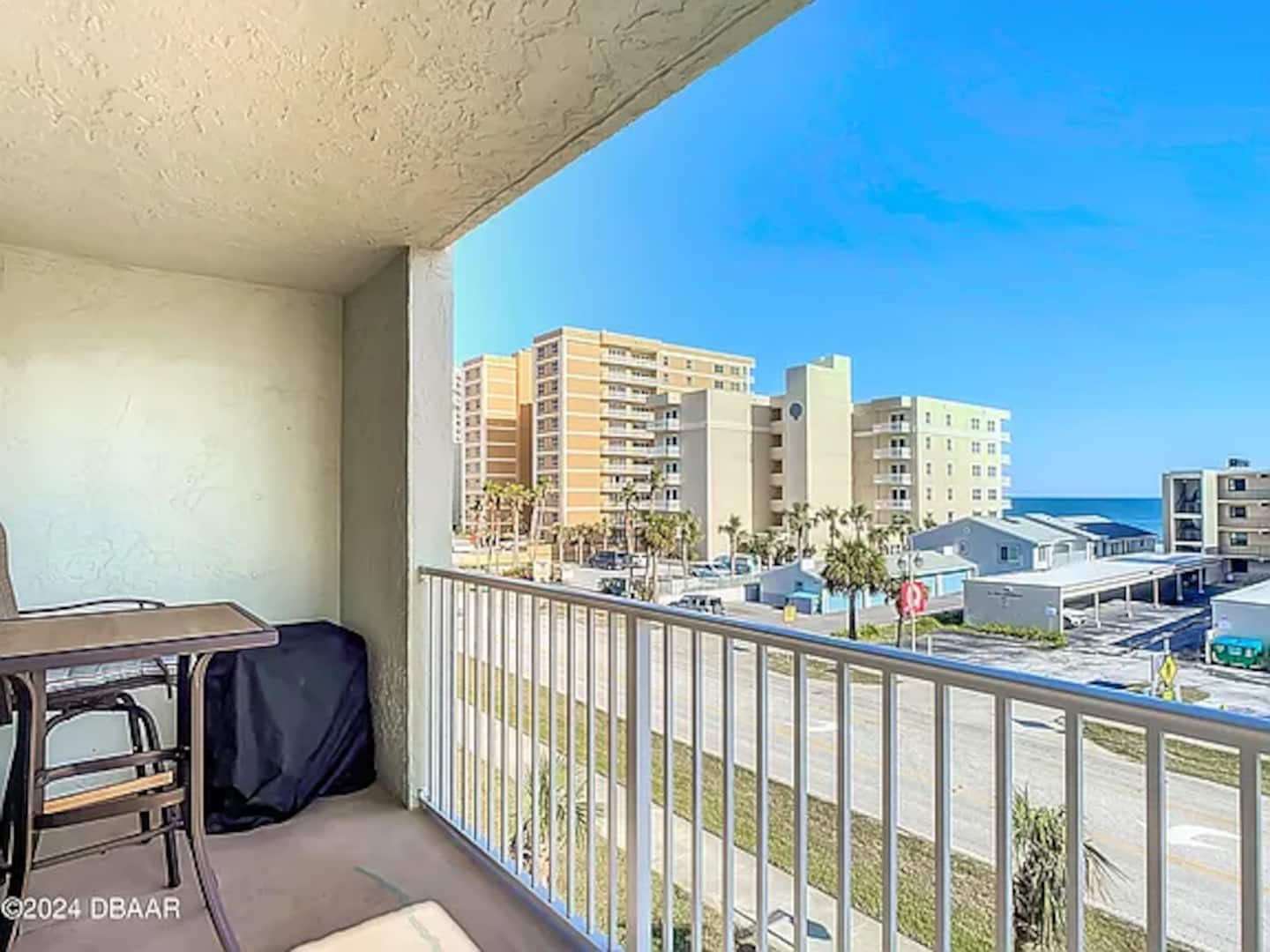 Balcony view of the coast